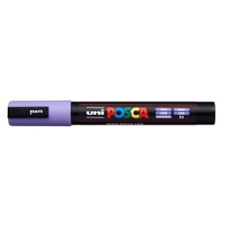 UNI Dekormarker, 1,8-2,5 mm, UNI "Posca PC-5M", halványlila