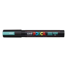 UNI Dekormarker, 1,8-2,5 mm, UNI "Posca PC-5M", metálzöld
