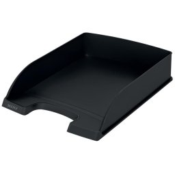 LEITZ Irattálca, műanyag, A4, LEITZ "Recycle", fekete