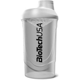 BIOTECH USA Keverőpalack, 600ml, BIOTECH USA "Wave Shaker", fekete-füst
