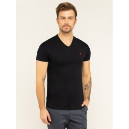 Polo Ralph Lauren Póló Classics 710671453010 Fekete Custom Slim Fit