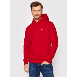 Tommy Jeans Pulóver Tjm Fleece DM0DM09593 Piros Regular Fit