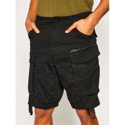 G-Star Raw Szövet rövidnadrág Rovic Zip D08566-5126-990 Fekete Relaxed Fit