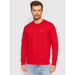 Tommy Jeans Pulóver Fleece DM0DM09591 Piros Regular Fit