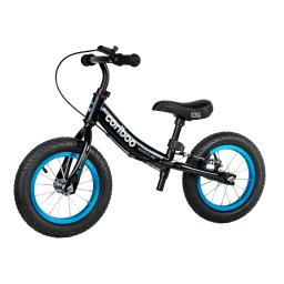 MOVINO Cariboo ADVENTURE gyermek kerékpár fékkel, 12'' felfújható kerekekkel, fekete és kék színben