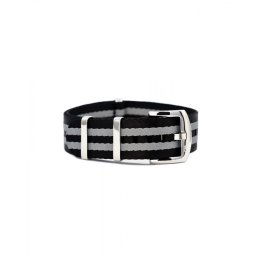 WB Original ultra prémium Nato óraszíj fekete/szürke, 22mm