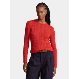 Polo Ralph Lauren Sweater Julianna 211891640016 Piros Slim Fit