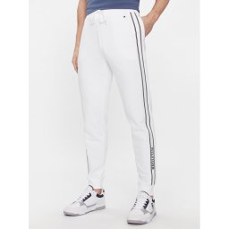 Tommy Hilfiger Melegítő alsó UM0UM03198 Fehér Regular Fit