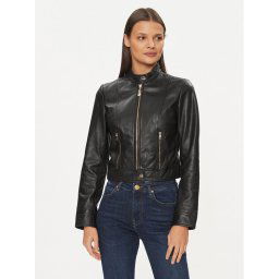 Liu Jo Bőrkabát CA4256 P0336 Fekete Regular Fit