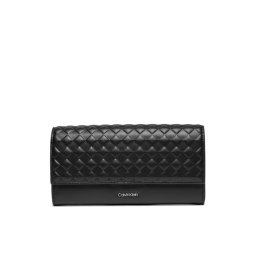 Calvin Klein Nagy női pénztárca Calvin Mini Quilt Large Trifold K60K611895 Fekete