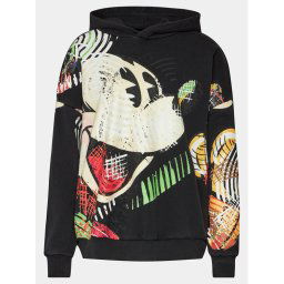 Desigual Pulóver MONSIEUR CHRISTIAN LACROIX Mickey Cubist 24SWSK57 Fekete Oversize
