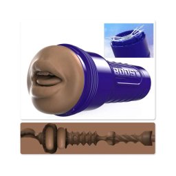 Fleshlight Boost Blow - élethű száj maszturbátor (barna)