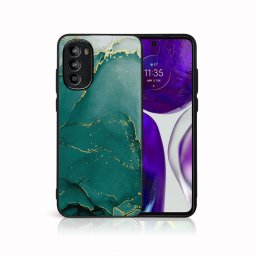 PROTEMIO MY ART Védőburkolat Motorola Moto G62 5G GREEN MARBLE (145) készülékhez
