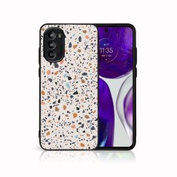 PROTEMIO MY ART Védőburkolat Motorola Moto G62 5G BEIGE TERRAZZO (162) készülékhez