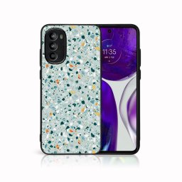 PROTEMIO MY ART Védőtok Motorola Moto G62 5G BLUE TERRAZZO (164) telefonhoz