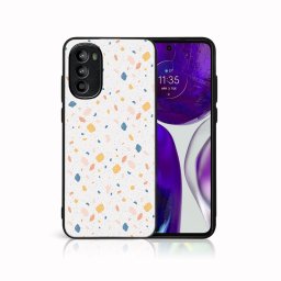 PROTEMIO MY ART Védőburkolat Motorola Moto G62 5G ORANGE TERRAZZO (165) telefonhoz