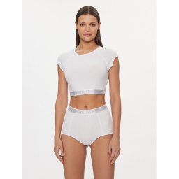Patrizia Pepe Blúz 8I0153/J167-W146 Fehér Slim Fit