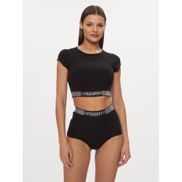 Patrizia Pepe Blúz 8I0153/J167-K103 Fekete Slim Fit