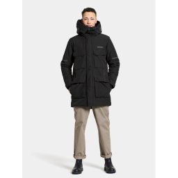 Didriksons Télikabát Drew Usx Parka 7 504853 Fekete Standard Fit
