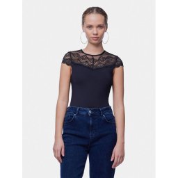 Pieces Body Sinna 17148090 Fekete Slim Fit
