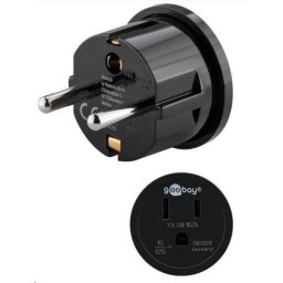 Goobay Travel adapter USA / Japán készülékekhez és töltőkhöz európai csatlakozóval