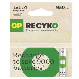 GP ReCyko NiMH Akkumulátor HR03 (AAA) 950mAh 4db