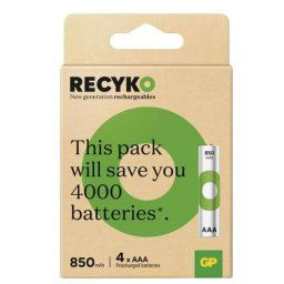 GP ReCyko NiMH Akkumulátor HR03 (AAA) 850mAh 4db