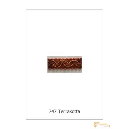 (10 szín) Bortni szalag hullám mintás 9747-747 Terrakotta