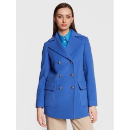 MAX&Co. Gyapjú kabát Salato 70810323 Kék Regular Fit