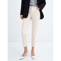 Mango Farmer Newmom 67013264 Ekru Comfort Fit