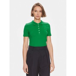 Tommy Hilfiger Pólóing 1985 WW0WW37823 Zöld Slim Fit