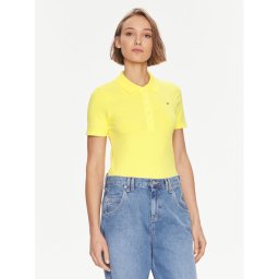 Tommy Hilfiger Pólóing 1985 WW0WW37823 Sárga Slim Fit