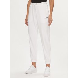 Tommy Jeans Melegítő alsó Script DW0DW17771 Fehér Relaxed Fit