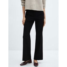 Mango Szövet nadrág Chloe 67023265 Fekete Wide Leg