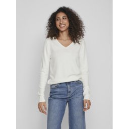Vila Sweater Ril 14042769 Fehér Regular Fit