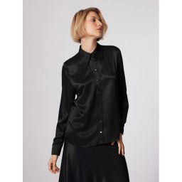 Simple Ing KOD502-01 Fekete Relaxed Fit