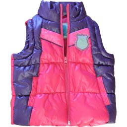 mellény bélelt steppelt pink lila