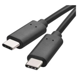 Töltő- és adatkábel USB-C 3.1 / USB-C 3.1, 1 m, fekete SM7022BL