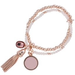 Cango & Rinaldi Peace & Love 5 rose gold karkötő