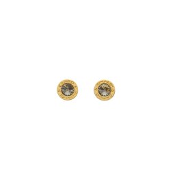 Cango & Rinaldi - Köllő Babett arany-fekete színű Swarovski kristályos fülbevaló