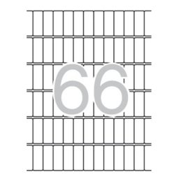 APLI Etikett, 12x30 mm, kerekített sarkú, A5 hordozón, APLI, 990 etikett/csomag