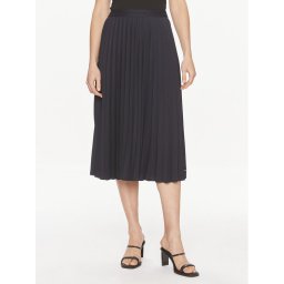 Tommy Hilfiger Rakott szoknya Fluid WW0WW41793 Sötétkék Regular Fit