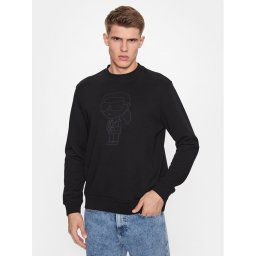 KARL LAGERFELD Pulóver 705401 533910 Fekete Regular Fit