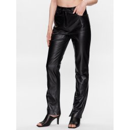 Calvin Klein Bőrnadrág K20K205487 Fekete Regular Fit