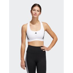 adidas Sport melltartó adidas Powerreact Training Medium-Support 3-Stripes Bra HC7897 Fehér