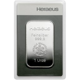 Heraeus - 1 Oz - ezüst befektetési ezüstlap