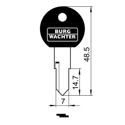 Burg Wächter BW01870 Nyerskulcs
