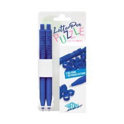 WEDO Zseléstoll, nyomógombos, kirakós, 2 db, WEDO "Letter Pen Puzzle", kék
