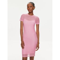 Hugo Hétköznapi ruha Nasaja_B 50514940 Rózsaszín Slim Fit