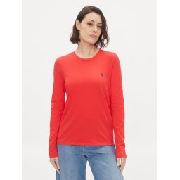 Polo Ralph Lauren Blúz Newlsrltpp 211898699019 Piros Regular Fit